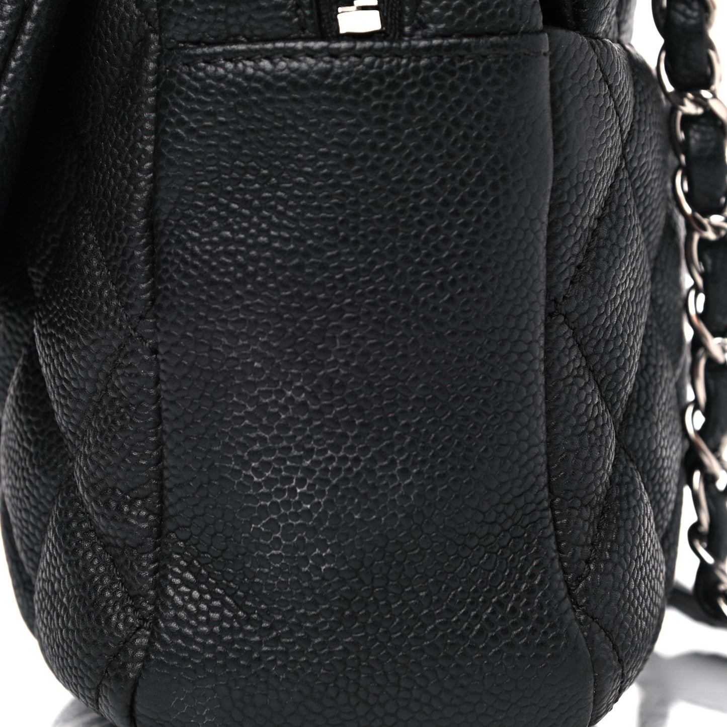 Caviar Quilted Jumbo Easy Flap Black