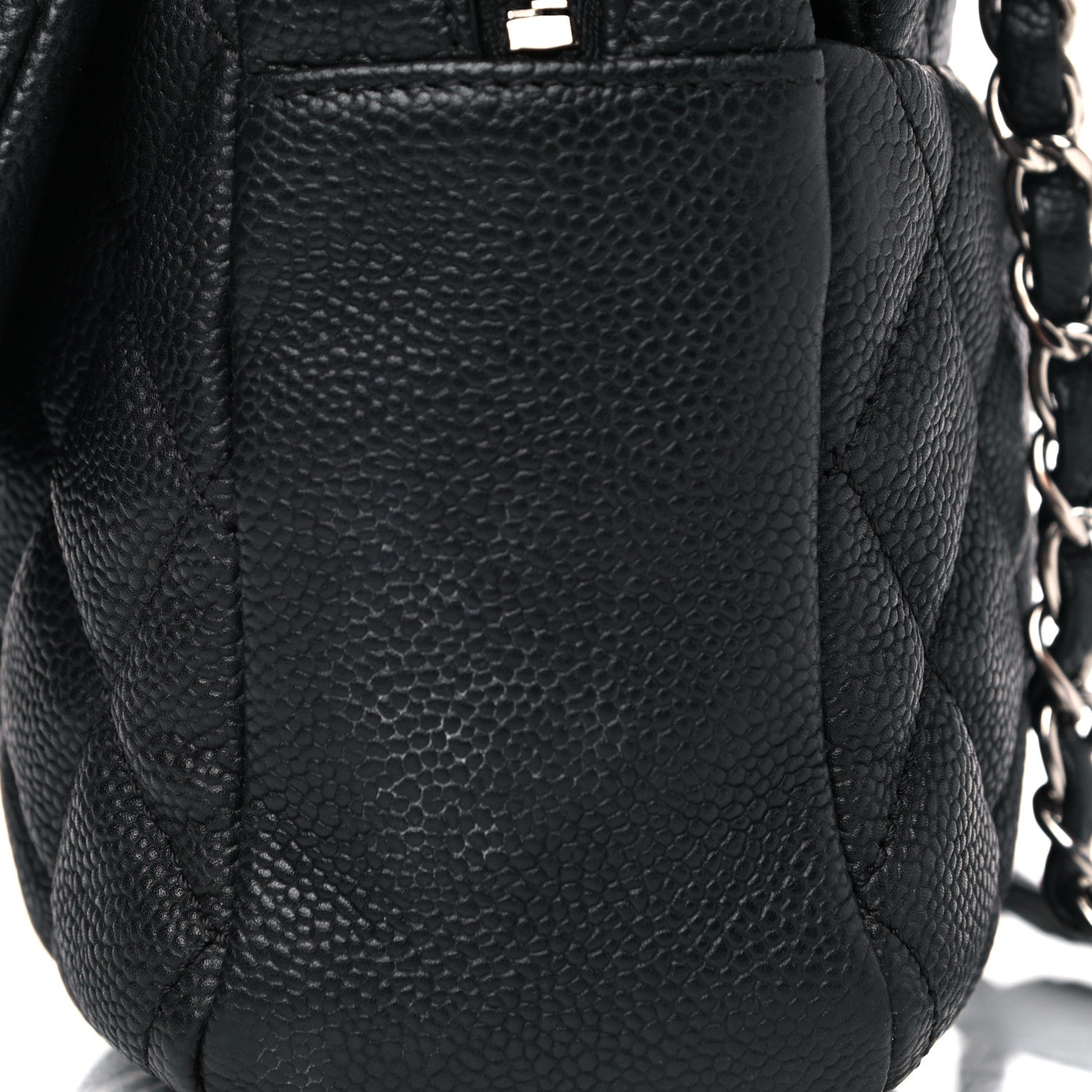 Chanel Caviar Quilted Jumbo Easy Flap Black 27 of 33
