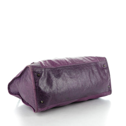 Balenciaga Agneau Classic Hardware Work Raisin 4 of 10