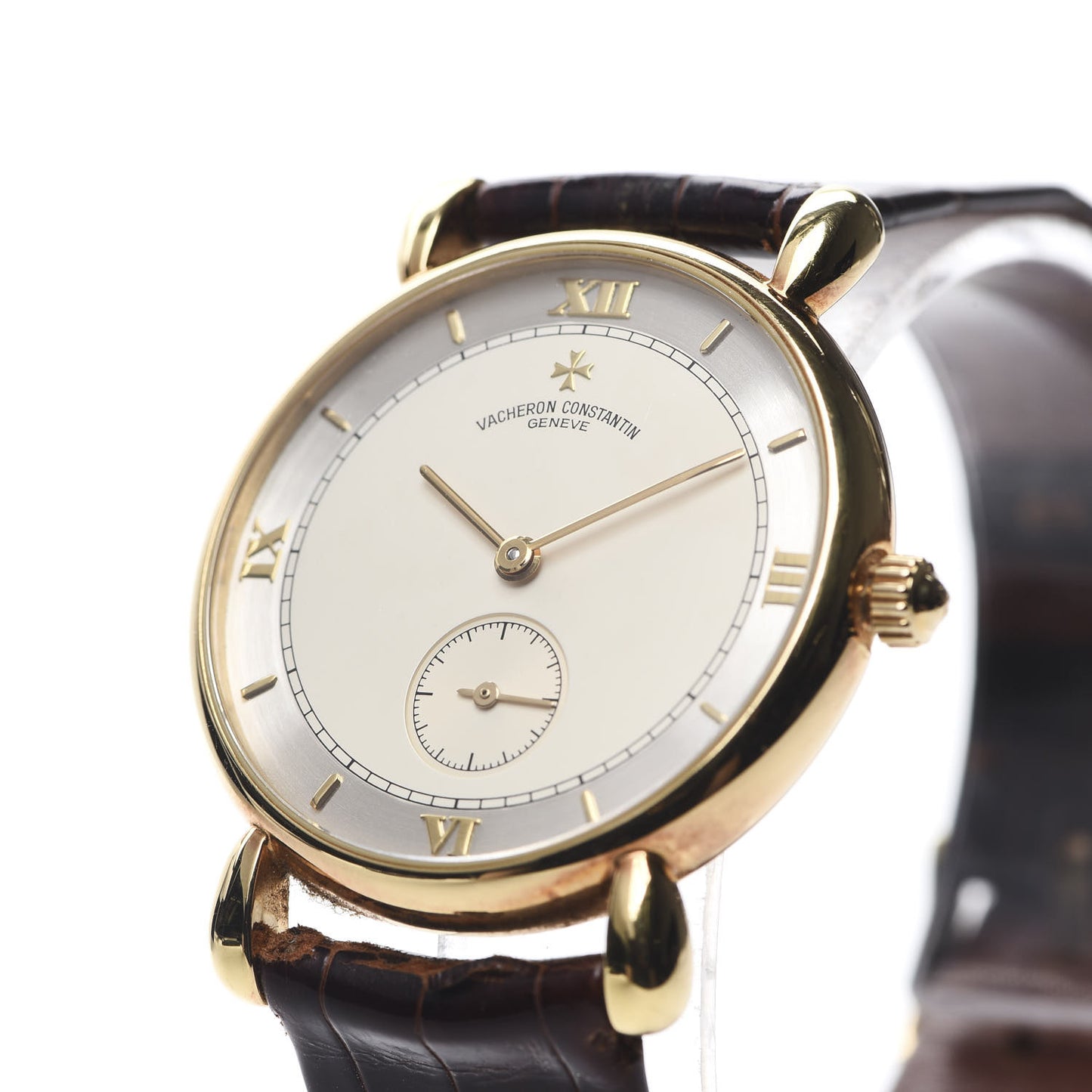 18K Yellow Gold Alligator 33mm Historiques Renaissance Manual Winding Watch 92884