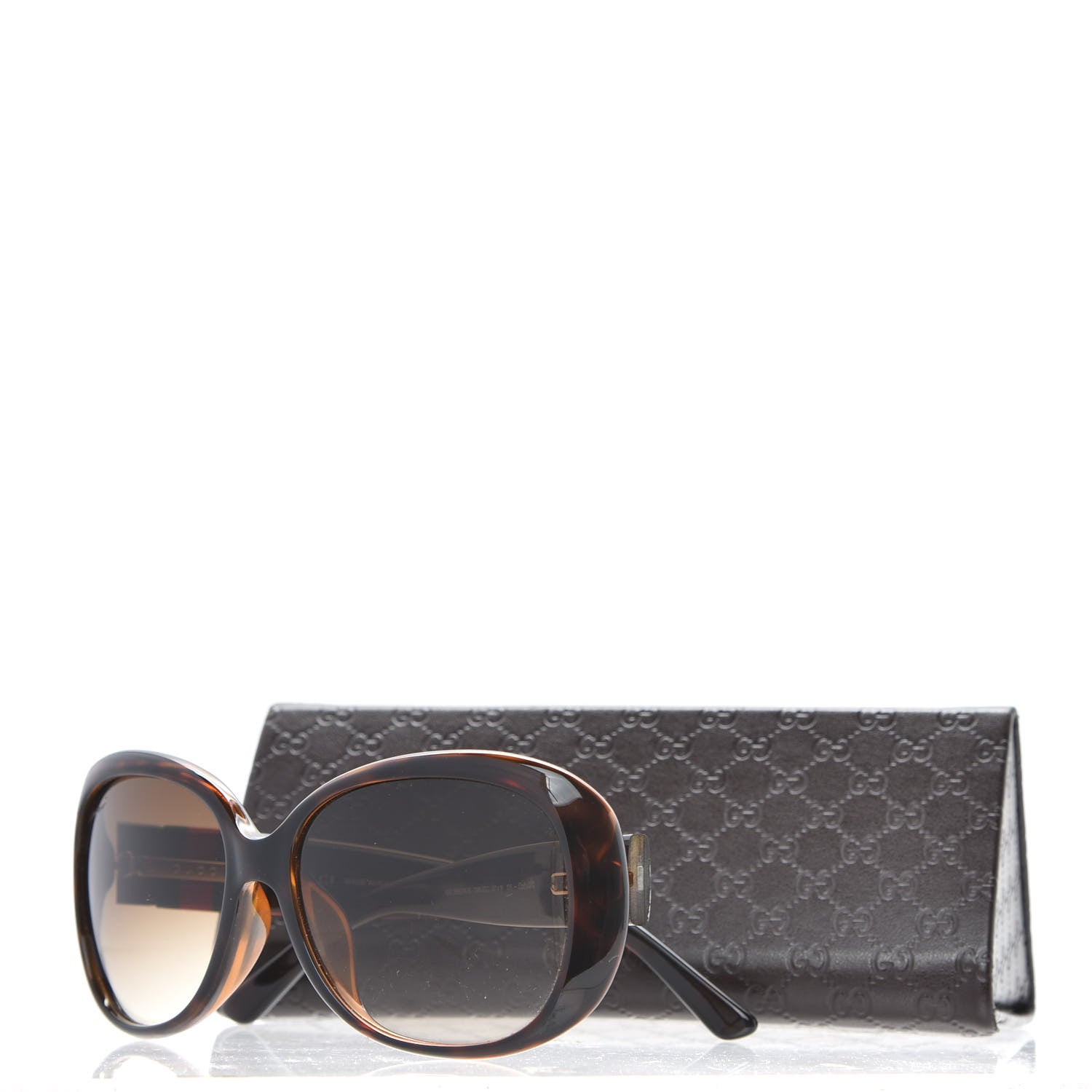 Gucci Acetate Web Oversized Sunglasses GG3660 Tortoise 8 of 8