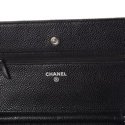 Chanel Caviar Quilted Wallet On Chain WOC Black 8 of 19