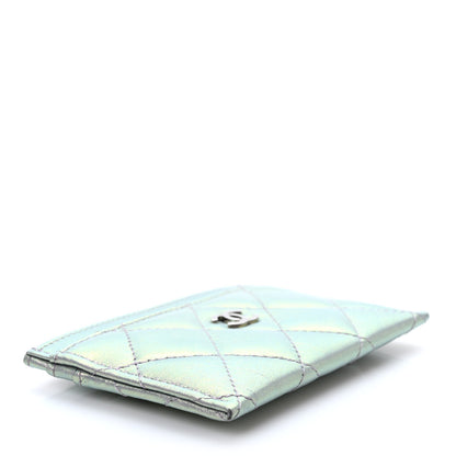 Chanel Iridescent Lambskin Quilted Card Holder Ivory 4 of 7