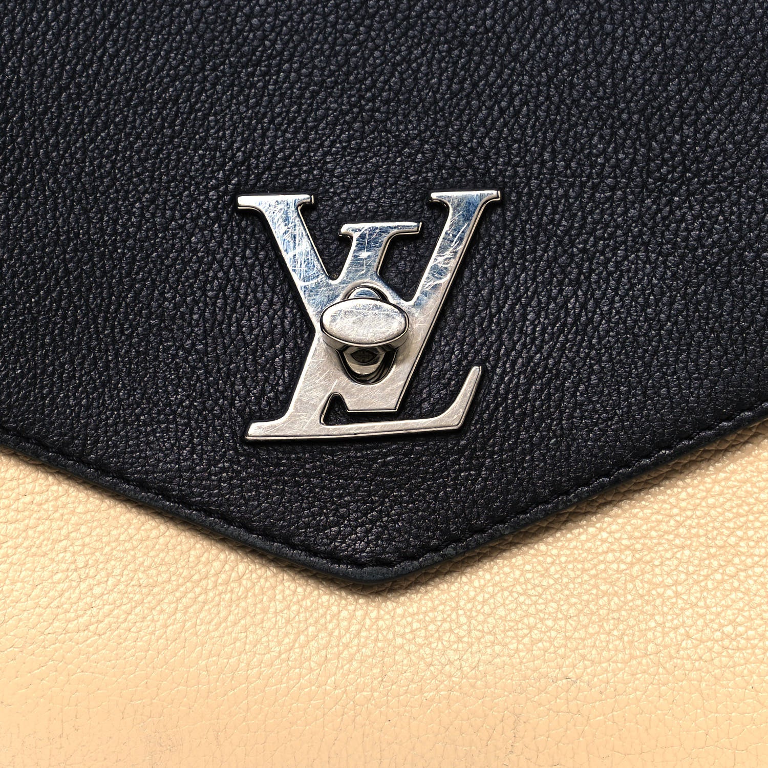 Louis Vuitton Soft Calfskin My Lockme Top Handle Vanille Black 7 of 22