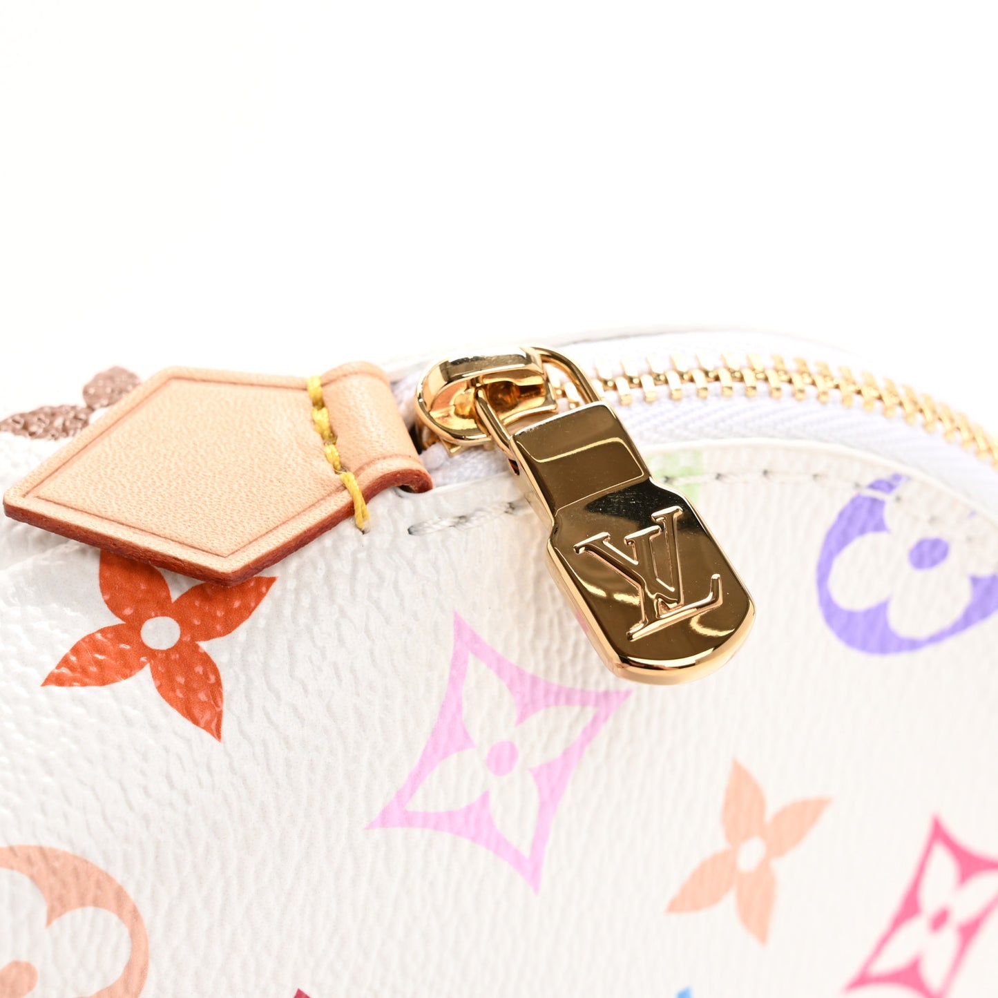 LV x TM Monogram Multicolor Cosmetic Pouch PM White