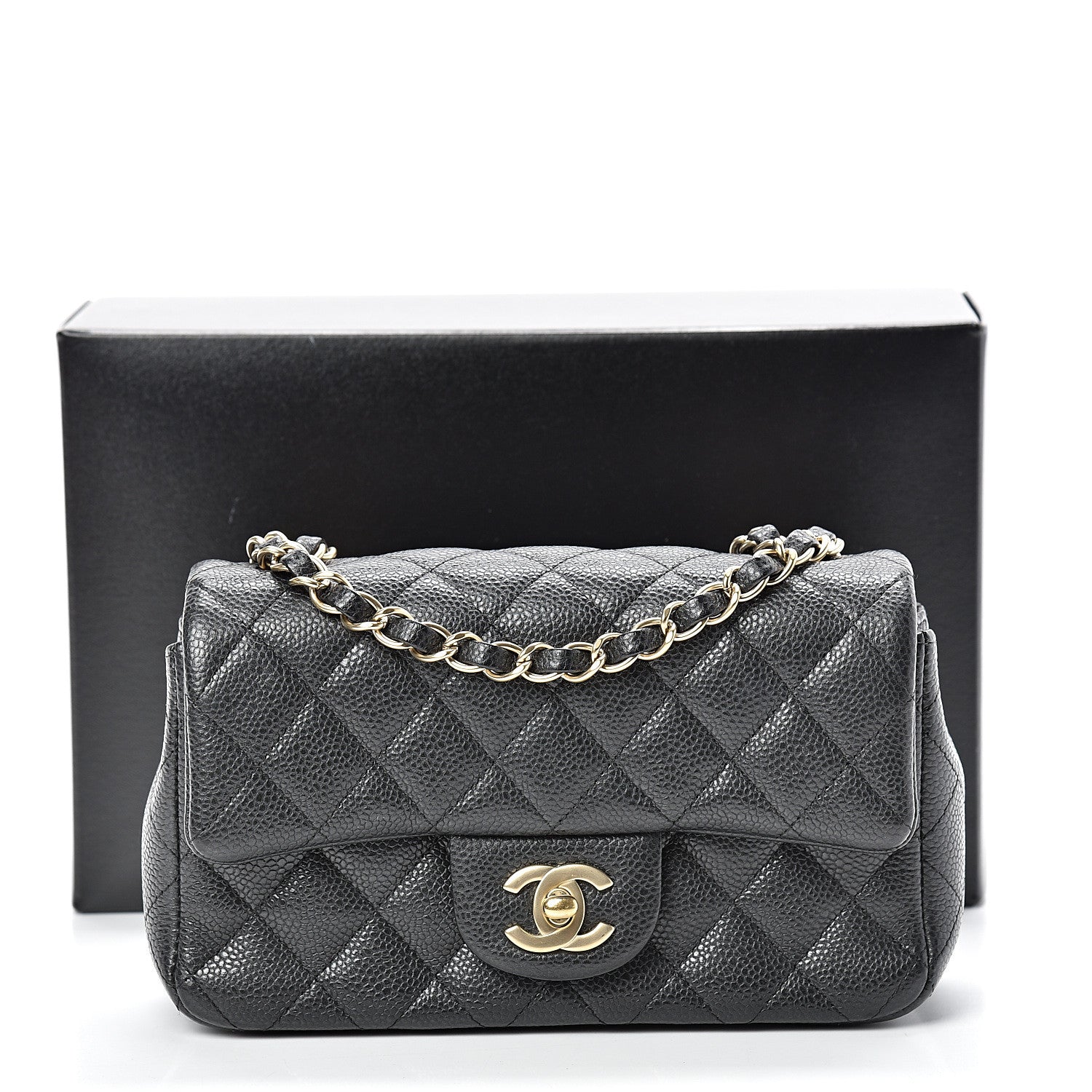 Chanel Caviar Quilted Mini Rectangular Flap Black 10 of 10