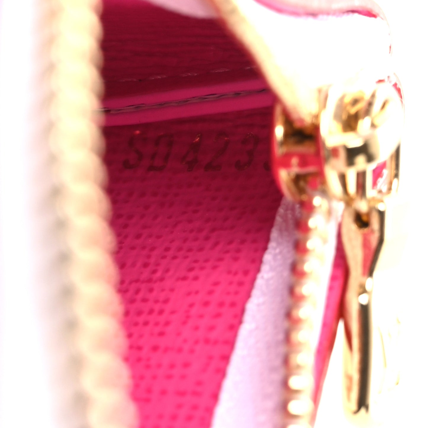 LV X TM Monogram Multicolor Key Pouch White