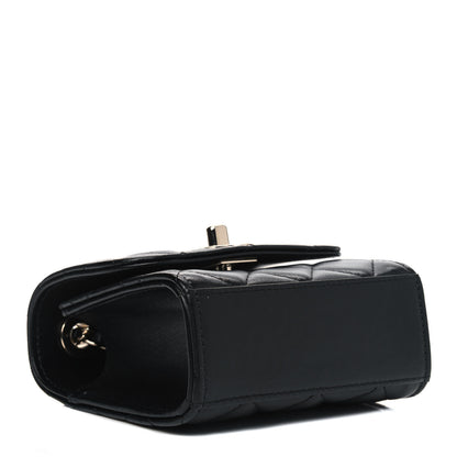 Chanel Lambskin Quilted Mini Trendy CC Chain Wallet Black 3 of 4