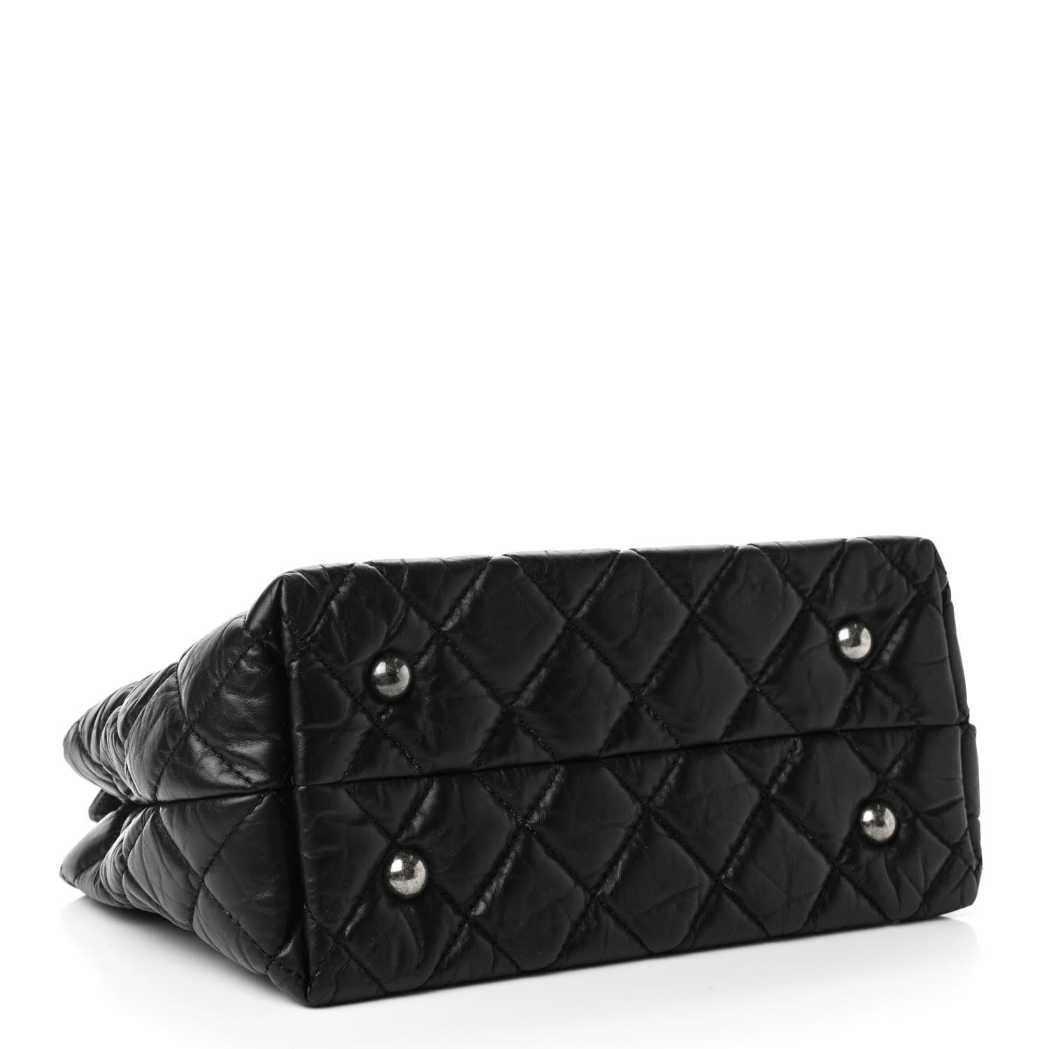 Chanel Aged Calfskin Quilted Reissue 2.55 Tote Black 3 of 4