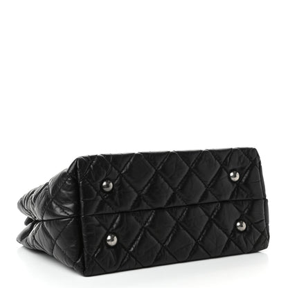 Chanel Aged Calfskin Quilted Reissue 2.55 Tote Black 3 of 4