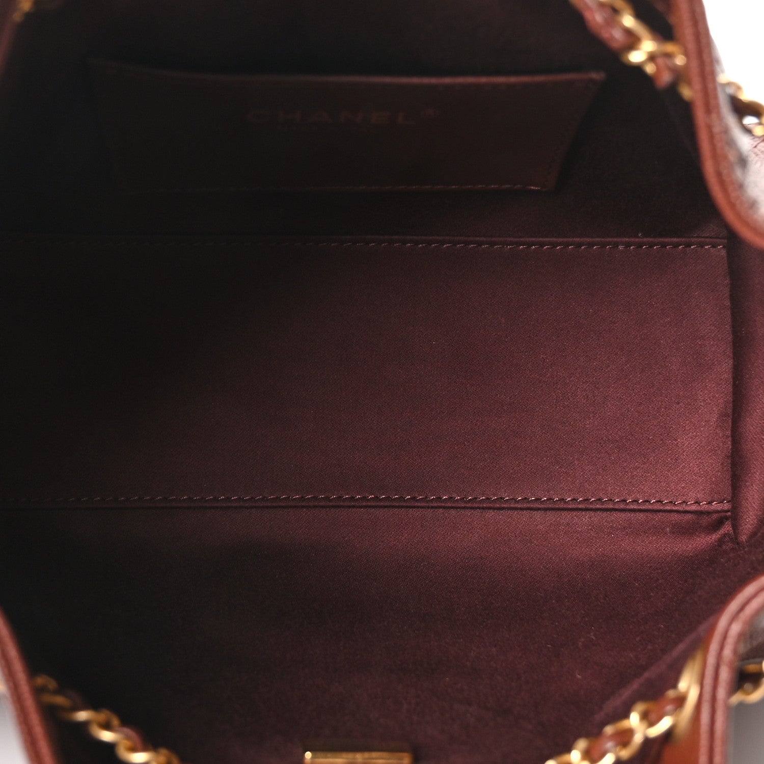 Chanel Caviar Quilted Mini Chanel 25 Handbag Brown 5 of 10