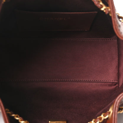 Chanel Caviar Quilted Mini Chanel 25 Handbag Brown 5 of 10