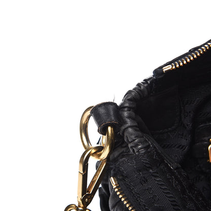 Prada Nappa Gaufre Messenger Tote Black 12 of 15