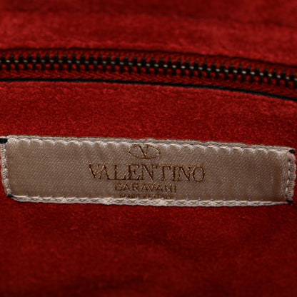 Valentino Garavani Pebbled Calfskin Beaded Small My Rockstud Frame Bag Rosso Valentino 6 of 9