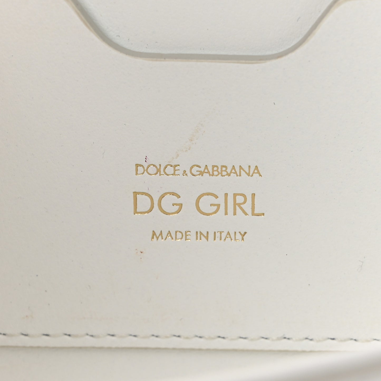 Nappa DG Girls Phone Shoulder Bag White