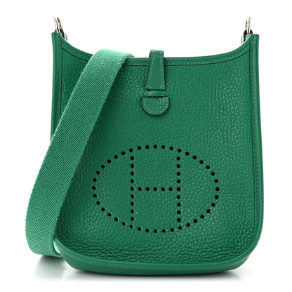 Hermes Taurillon Clemence Evelyne TPM Vert Vertigo 1 of 13