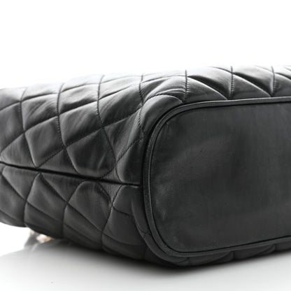 Chanel Lambskin Quilted Large Camera Case Black 10 of 11