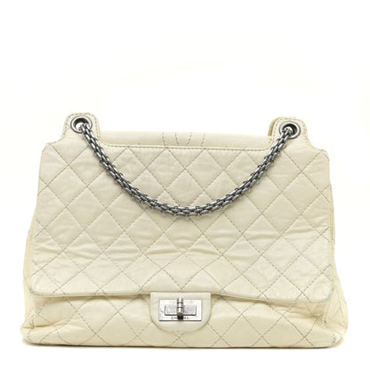 Chanel Aged Calfskin Quilted Reissue 2.55 Accordion Flap White 1 of 18