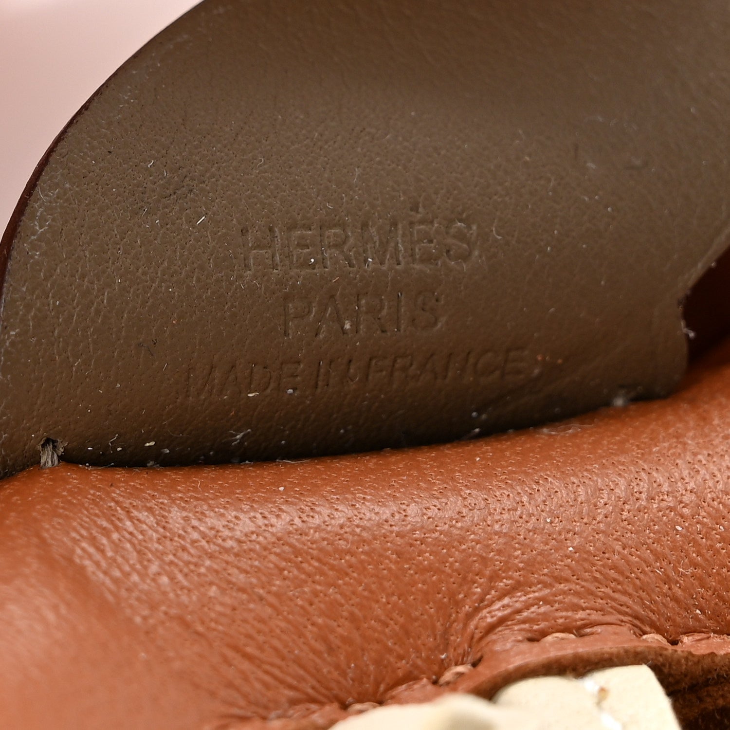 Hermes Milo Lambskin Grigri Rodeo Pegase Horse Bag Charm PM Gold Craie Etoupe 3 of 5