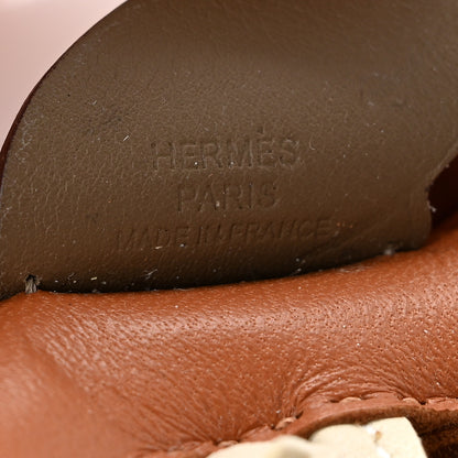 Hermes Milo Lambskin Grigri Rodeo Pegase Horse Bag Charm PM Gold Craie Etoupe 3 of 5