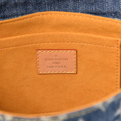Louis Vuitton Monogram Denim Mini Pleaty Blue 6 of 10