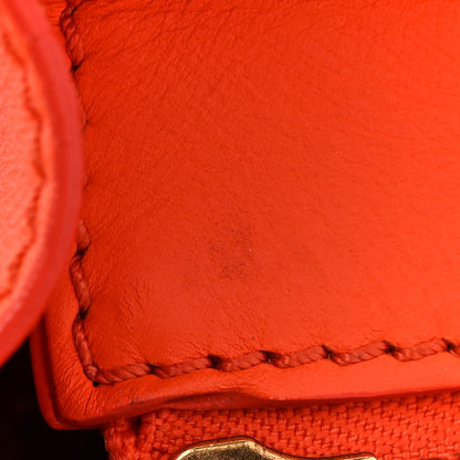 Celine Smooth Calfskin Mini Luggage Orange 14 of 24