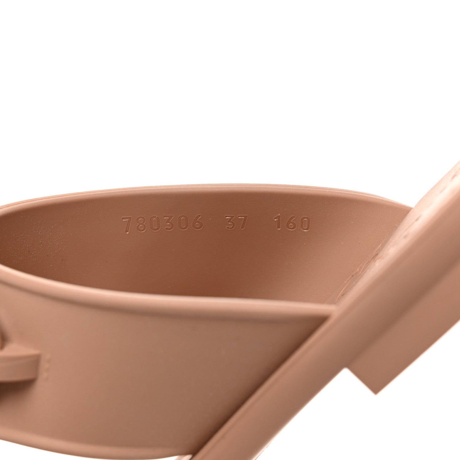 Gucci Rubber Womens Horsebit Thong Sandals 37 Vintage Camel 8 of 9