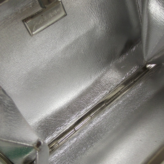 Judith Leiber Metal Clutch Bag Silver 6 of 7