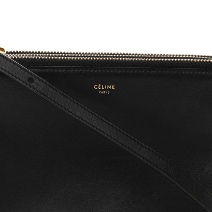 Celine Lambskin Small Trio Crossbody Bag Black 10 of 13