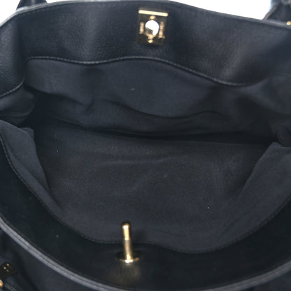 Chanel Deerskin Cerf Executive Shopper Tote Black 6 of 12