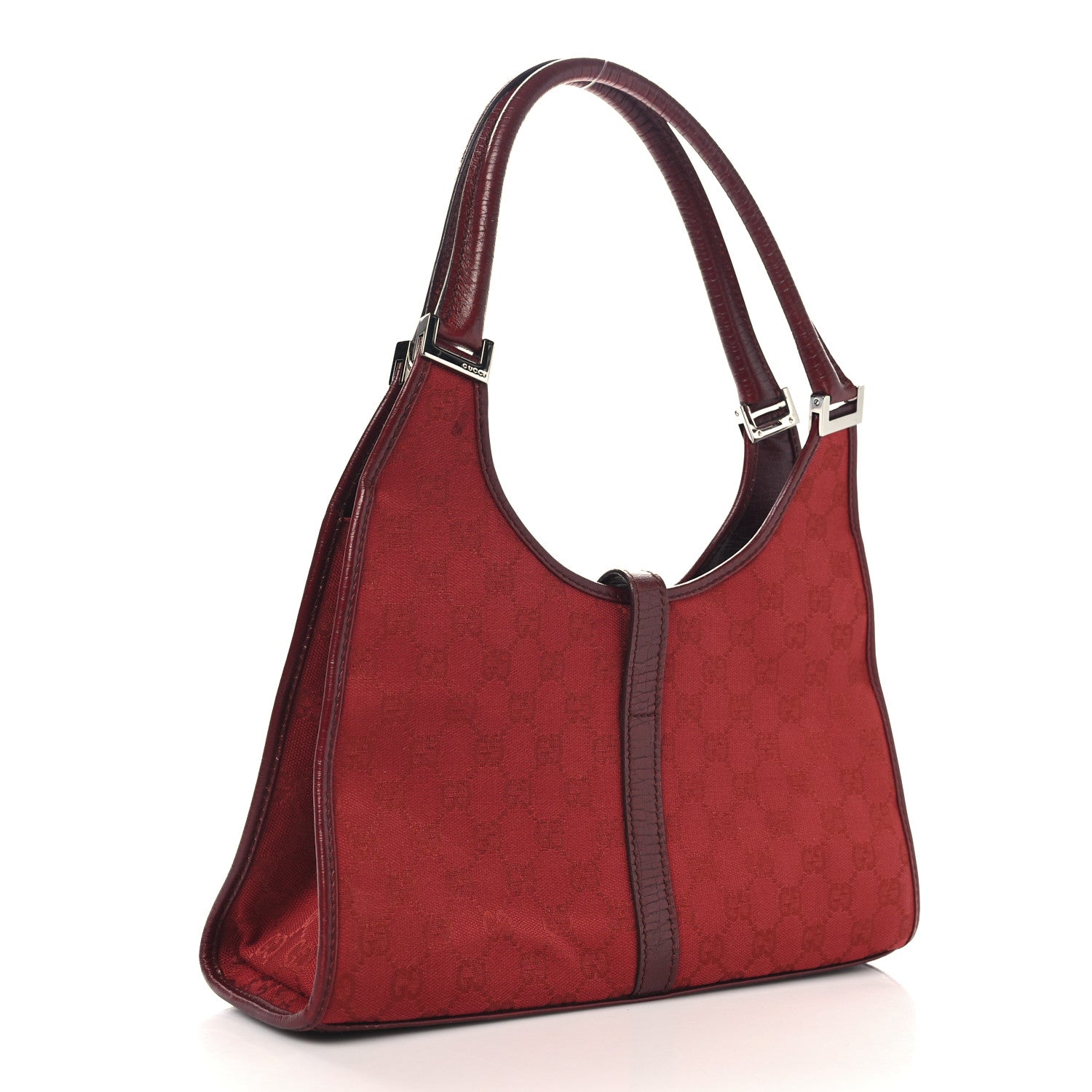 Gucci Monogram Small Bardot Bag Red 3 of 13