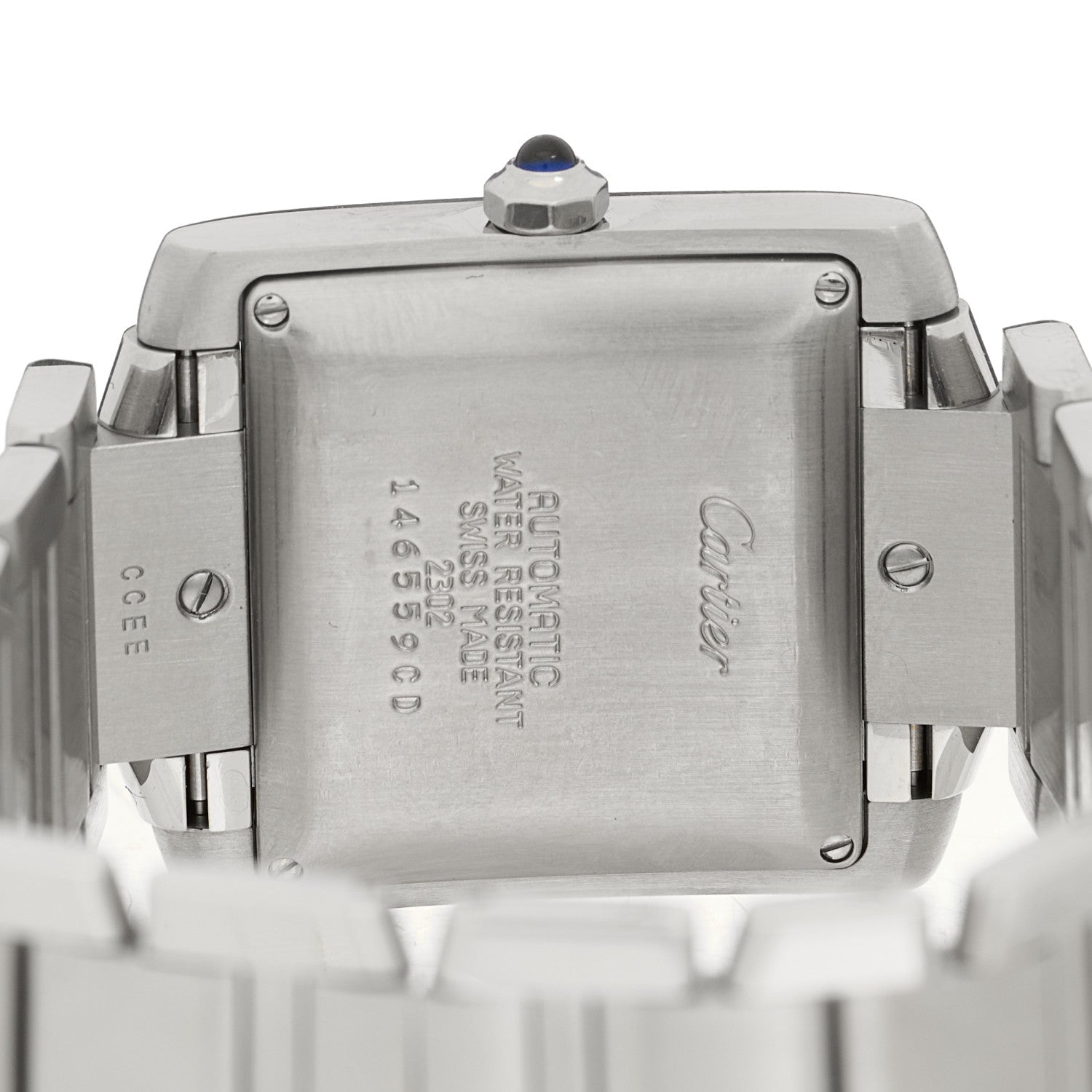 Cartier Stainless Steel 28mm Tank Francaise Automatic Watch 4 of 4