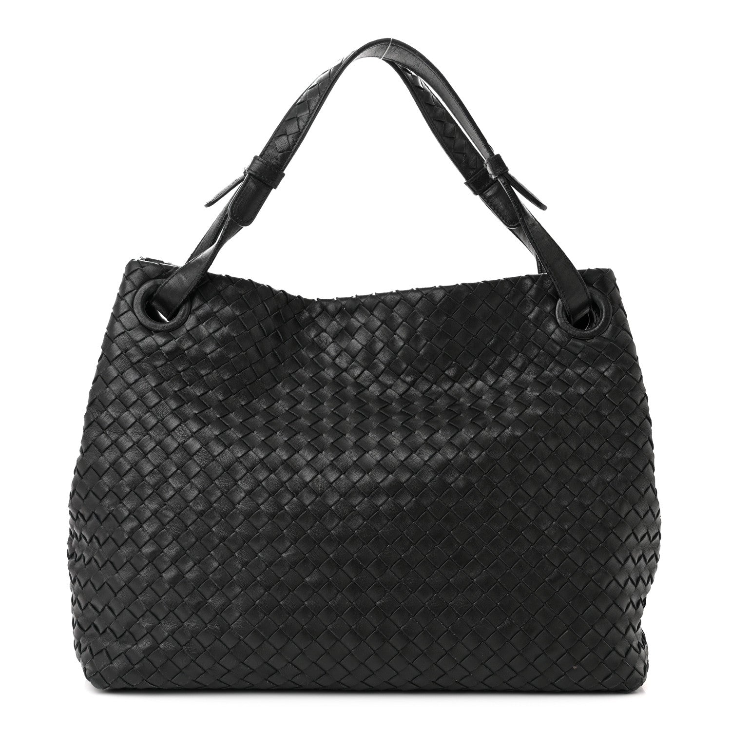 Bottega Veneta Nappa Intrecciato Medium Garda Bag Black 1 of 13