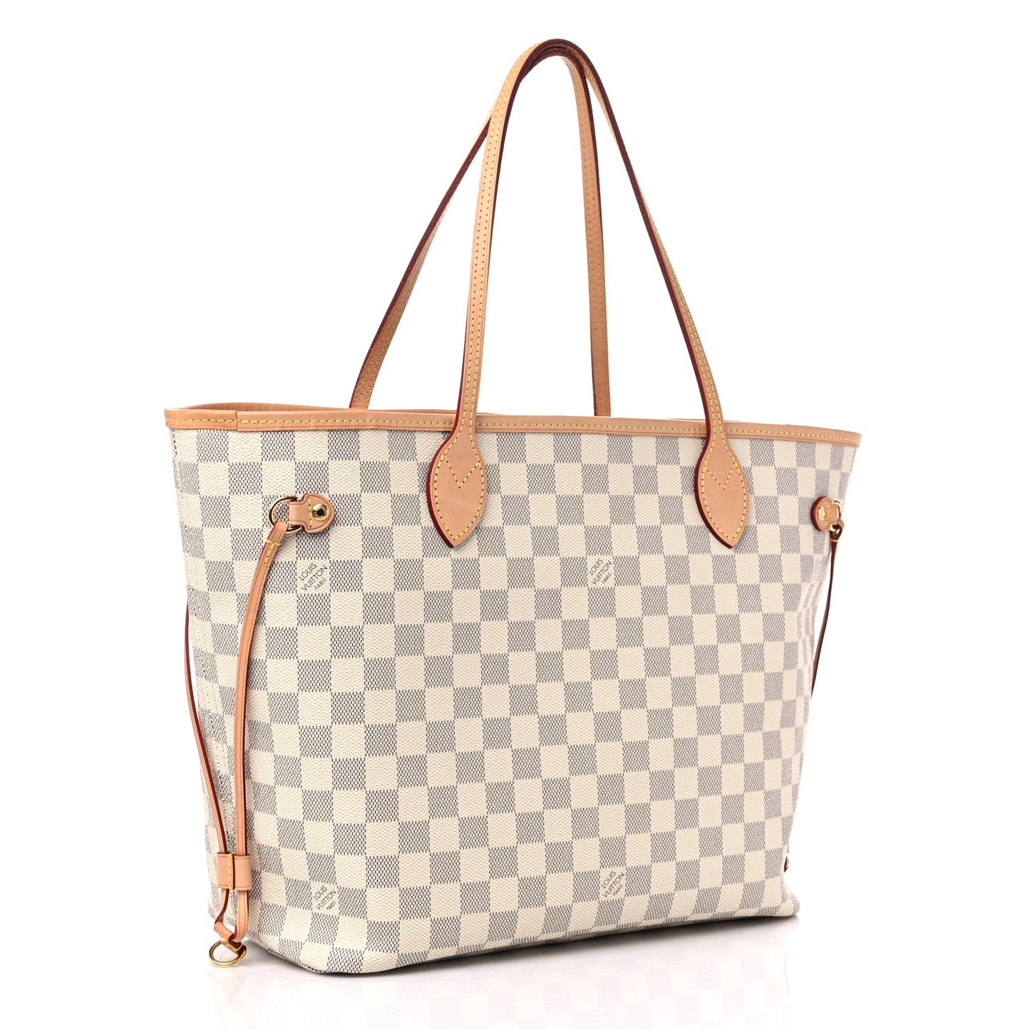 Damier Azur Neo Neverfull MM Rose Ballerine