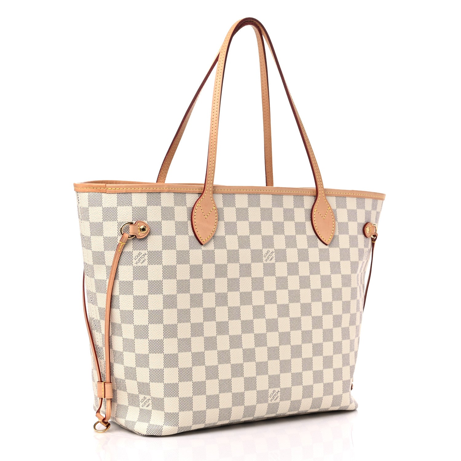 Louis Vuitton Damier Azur Neo Neverfull MM Rose Ballerine 4 of 12