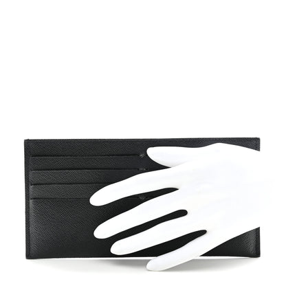 Louis Vuitton Calfskin Felicie Chain Wallet Card Holder Insert Black 2 of 9