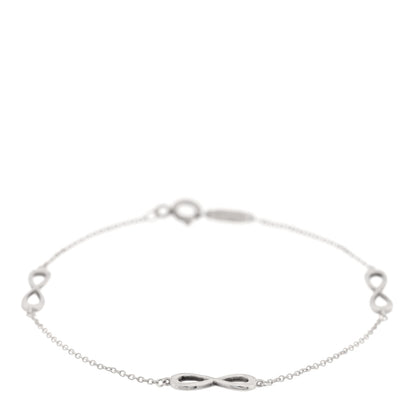 Tiffany Sterling Silver Infinity Endless Bracelet 1 of 4