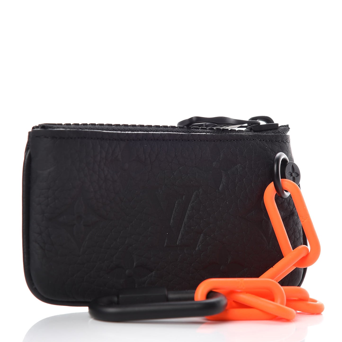 Taurillon Monogram Solar Ray Key Pouch Black