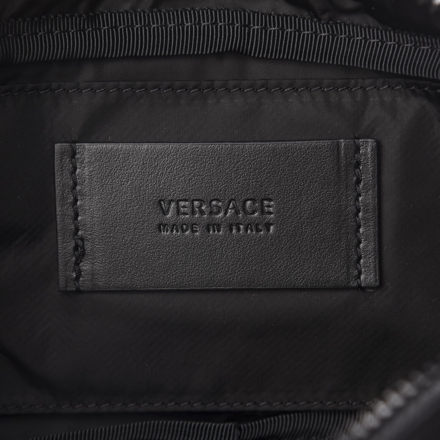 Nylon Logo Two Tone Belt Bag Black