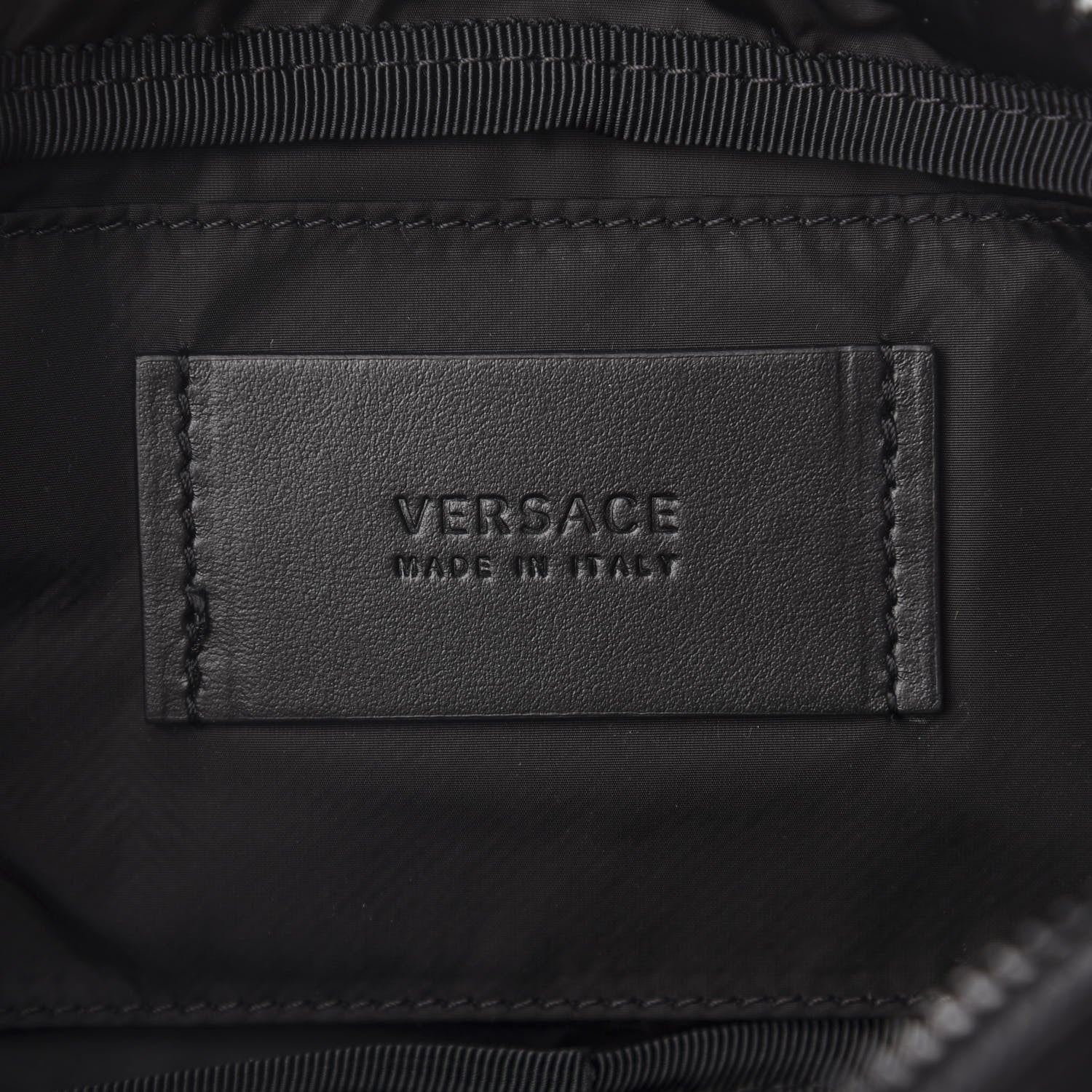 Versace Nylon Logo Two Tone Belt Bag Black 9 of 10