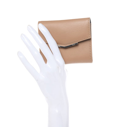 Fendi Vitello Dolce Bi-Color Gusseted Card Holder Cuoio 2 of 7