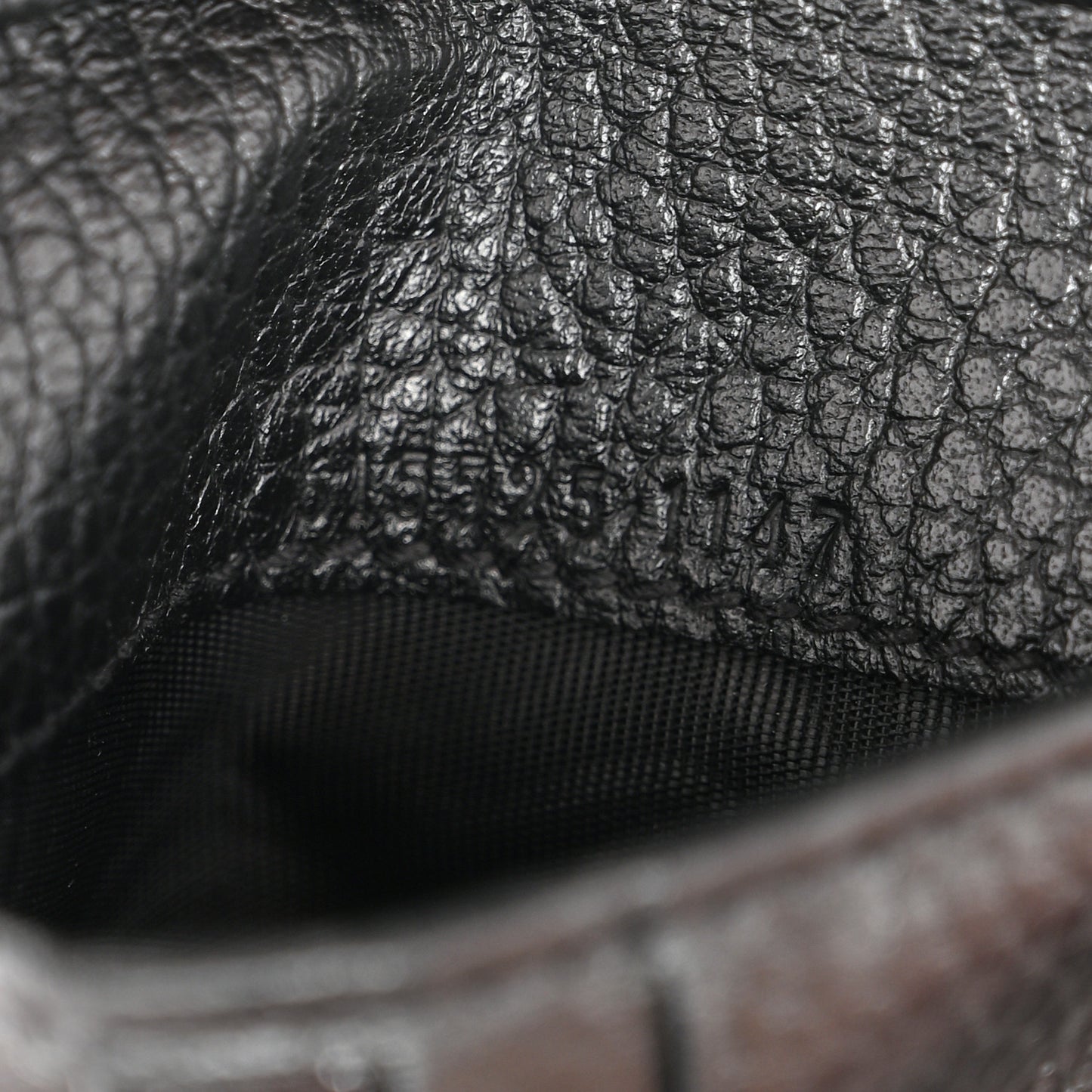 Dollar Calfskin Interlocking G French Wallet Black