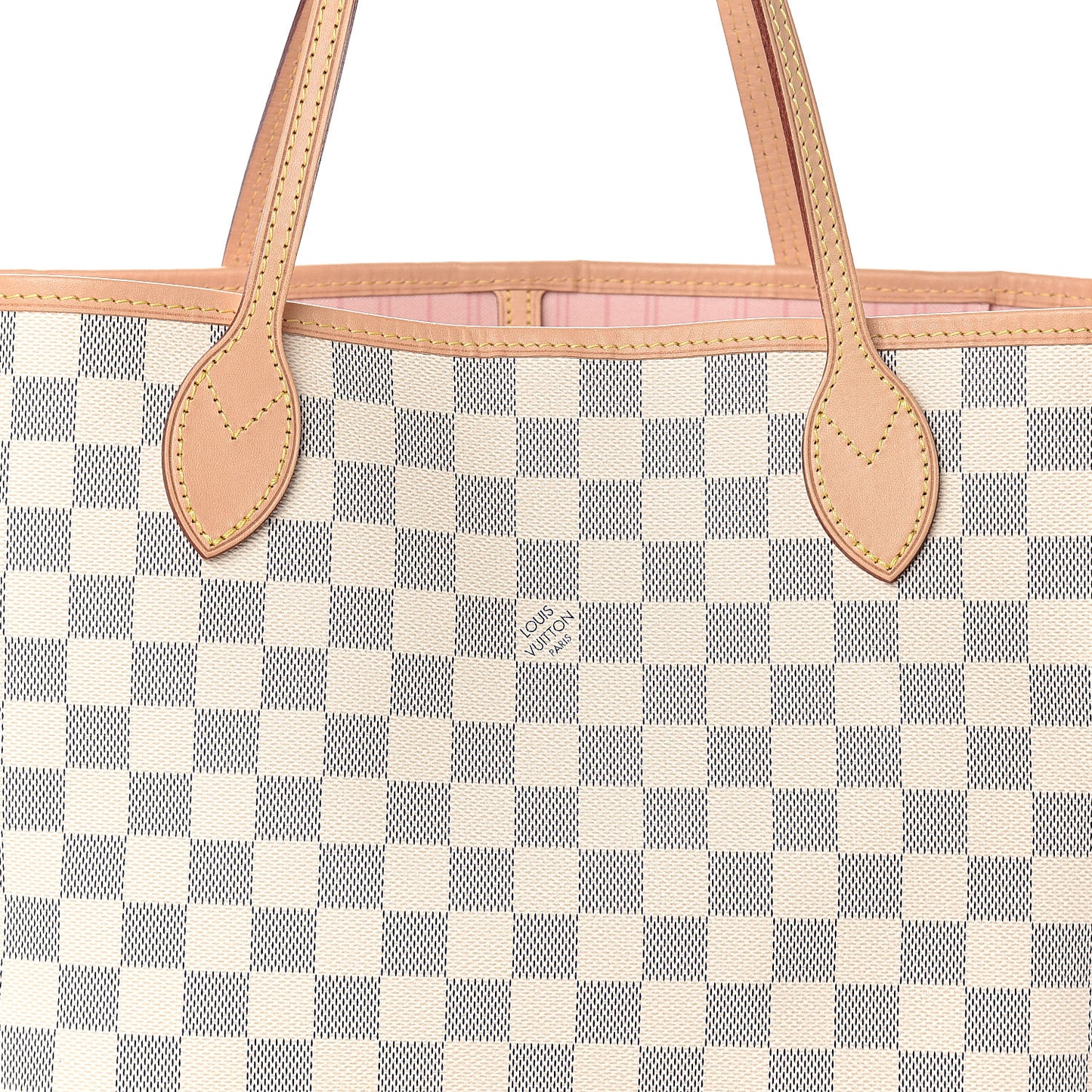 Damier Azur Neo Neverfull MM Rose Ballerine
