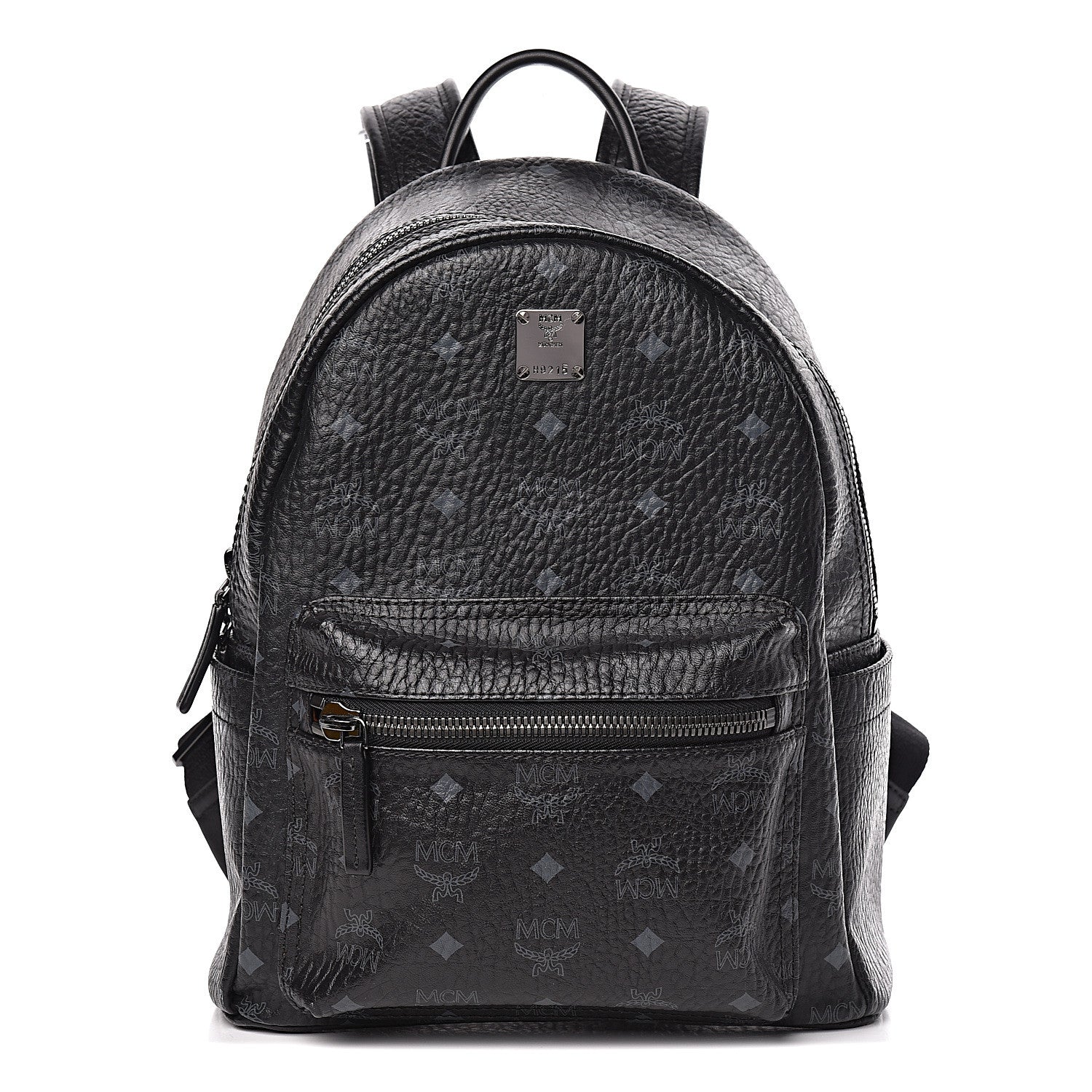 MCM Visetos Small Stark Backpack Black 1 of 11