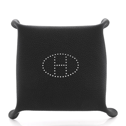 Hermes Taurillon Clemence Mises et Relances Change Tray Black 3 of 6