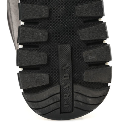 Prada Re-Nylon Suede Metal Triangle Logo Quilted 45mm Sneakers 38 Ghiaia 7 of 11