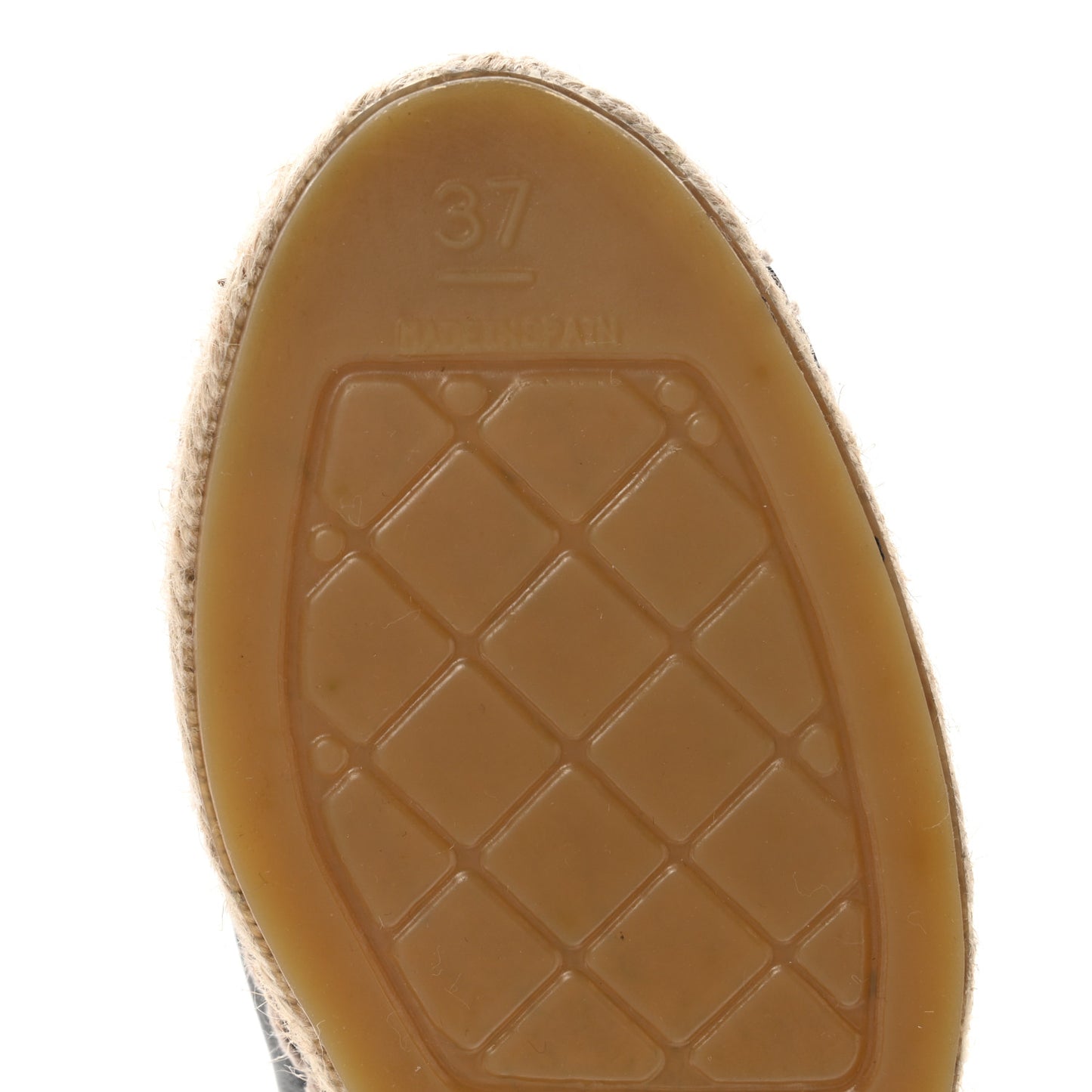 Lambskin CC Espadrilles 37 Black