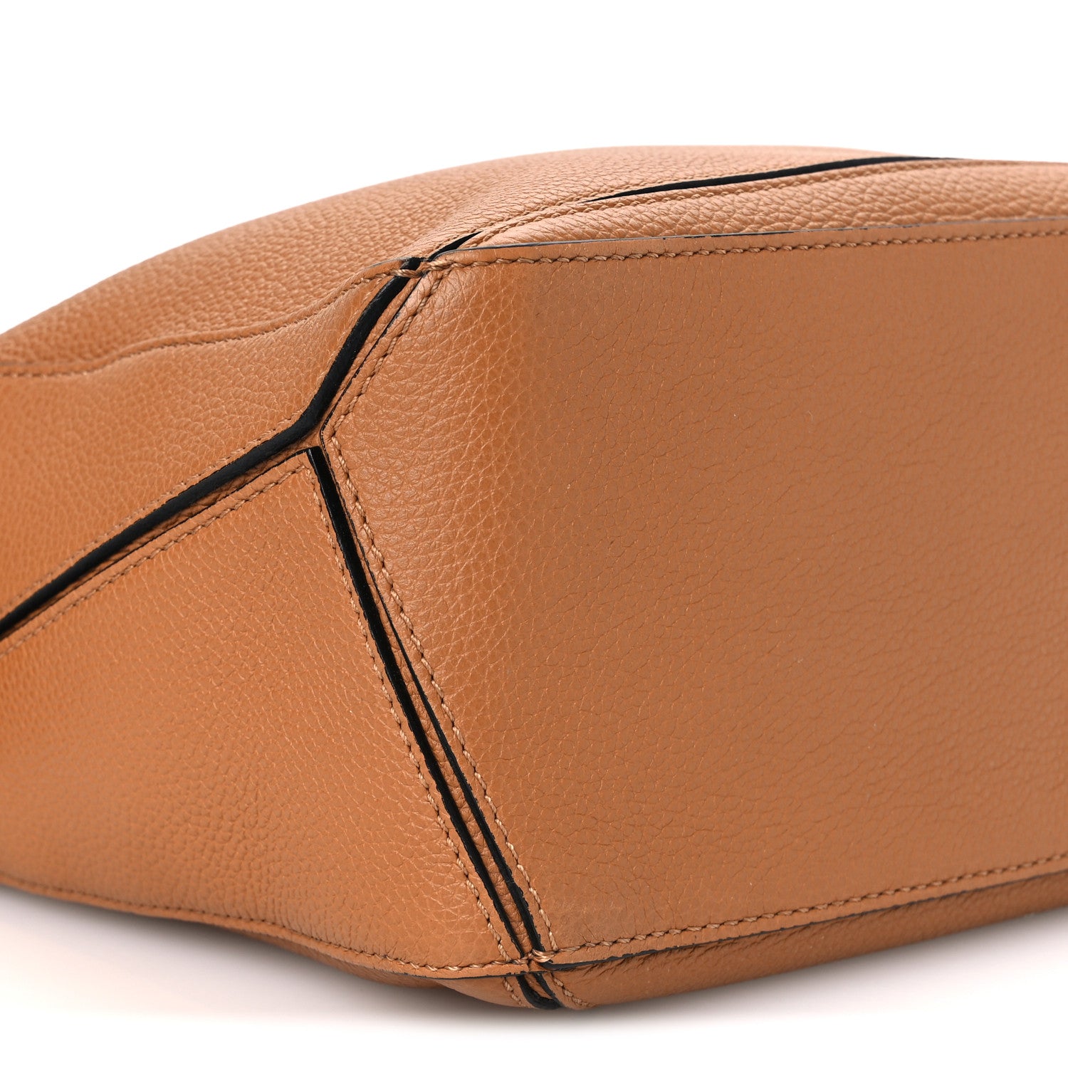 Loewe Grained Calfskin Small Puzzle Bag Tan 10 of 11