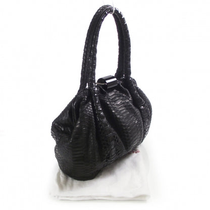 FASHIONPHILE SALVATOREFERRAGAMOPythonLargeFrameSatchel 3 of 9