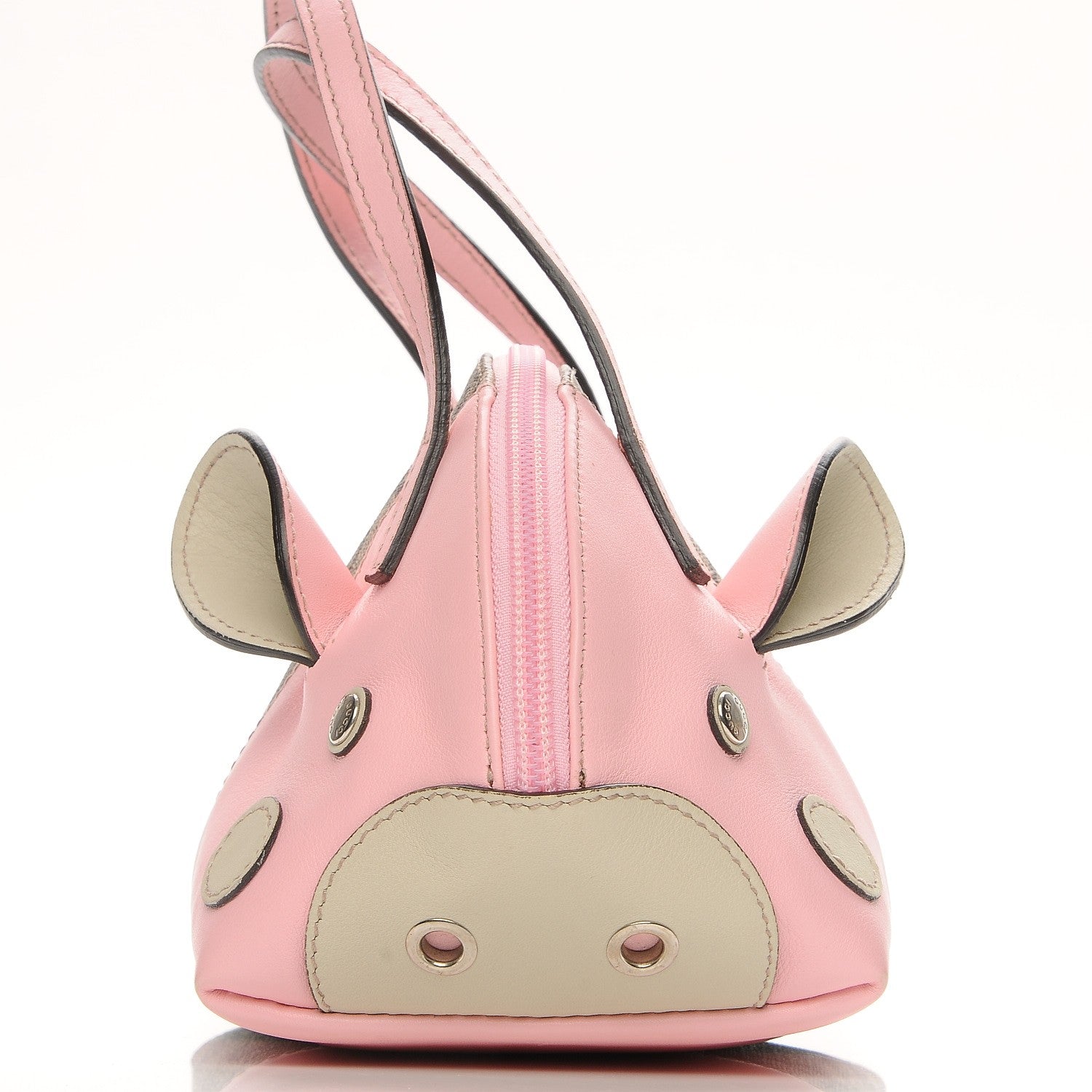 Gucci GG Supreme Monogram Children's Zoo Pig Pink 204575